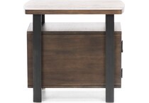 ashy brown chairside table viv  