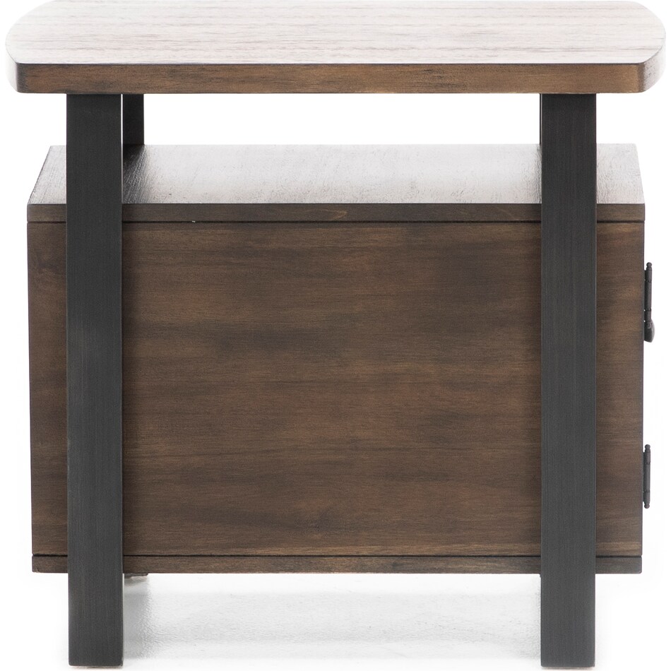 ashy brown chairside table viv  