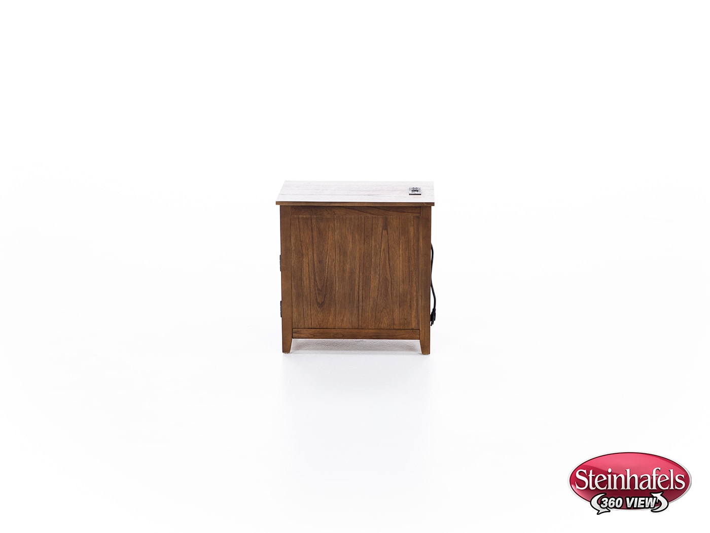 ashy brown chairside table  image   