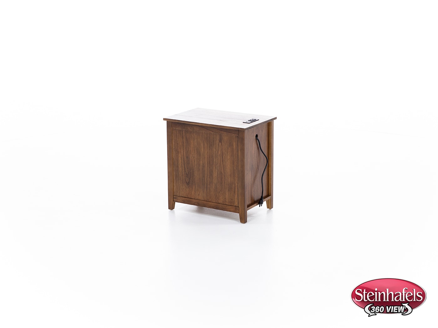 ashy brown chairside table  image   