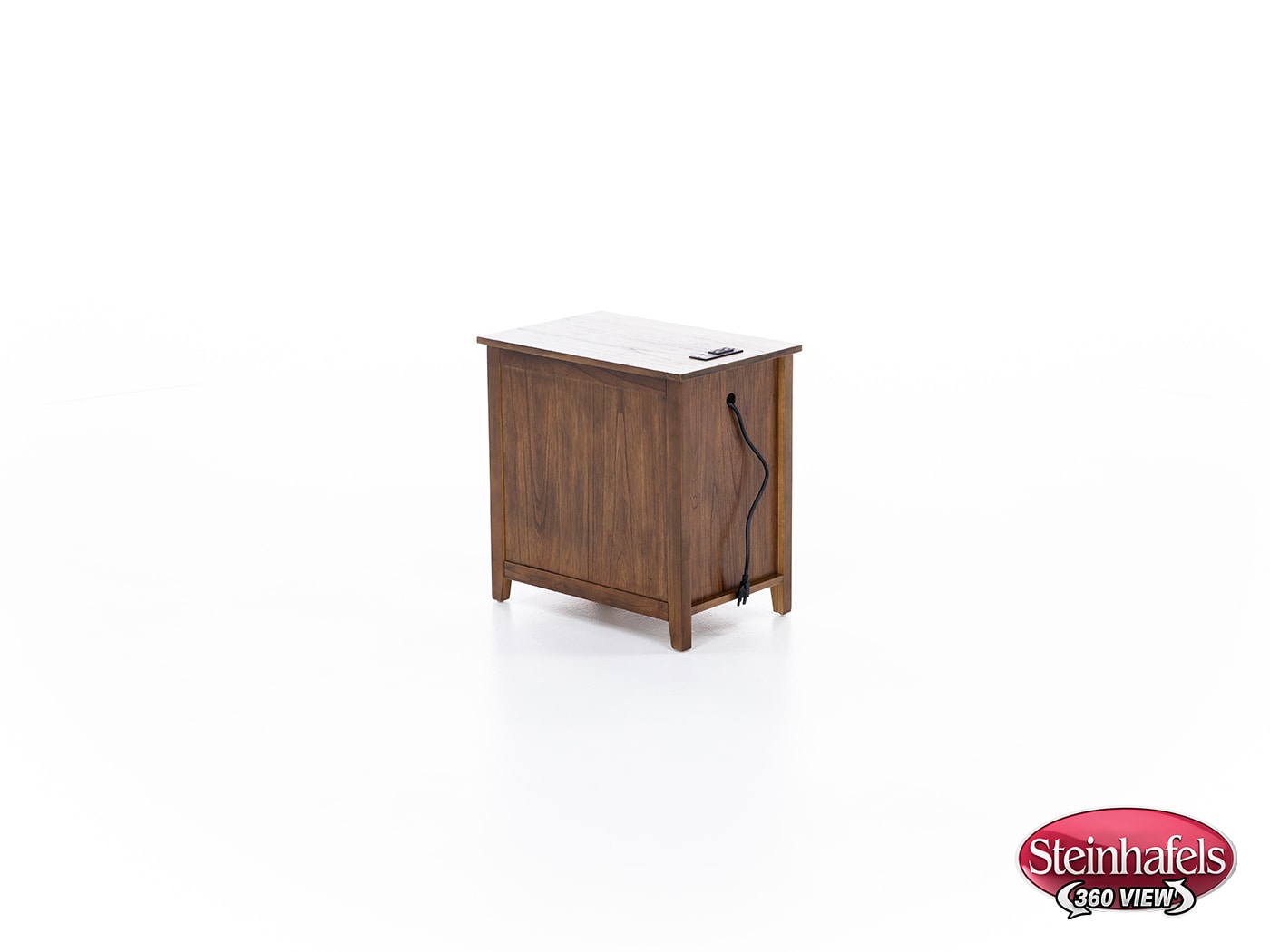 ashy brown chairside table  image   