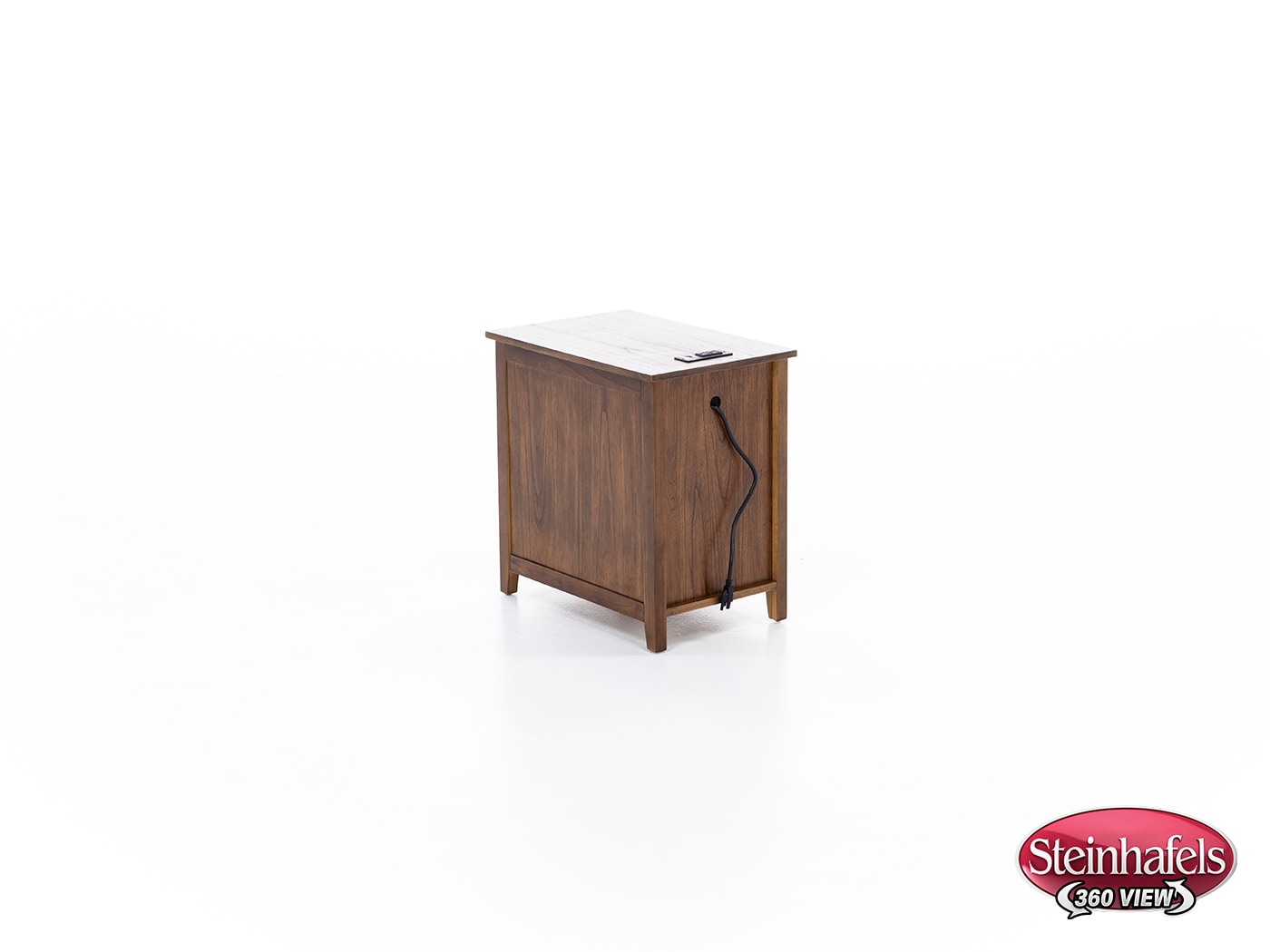 ashy brown chairside table  image   