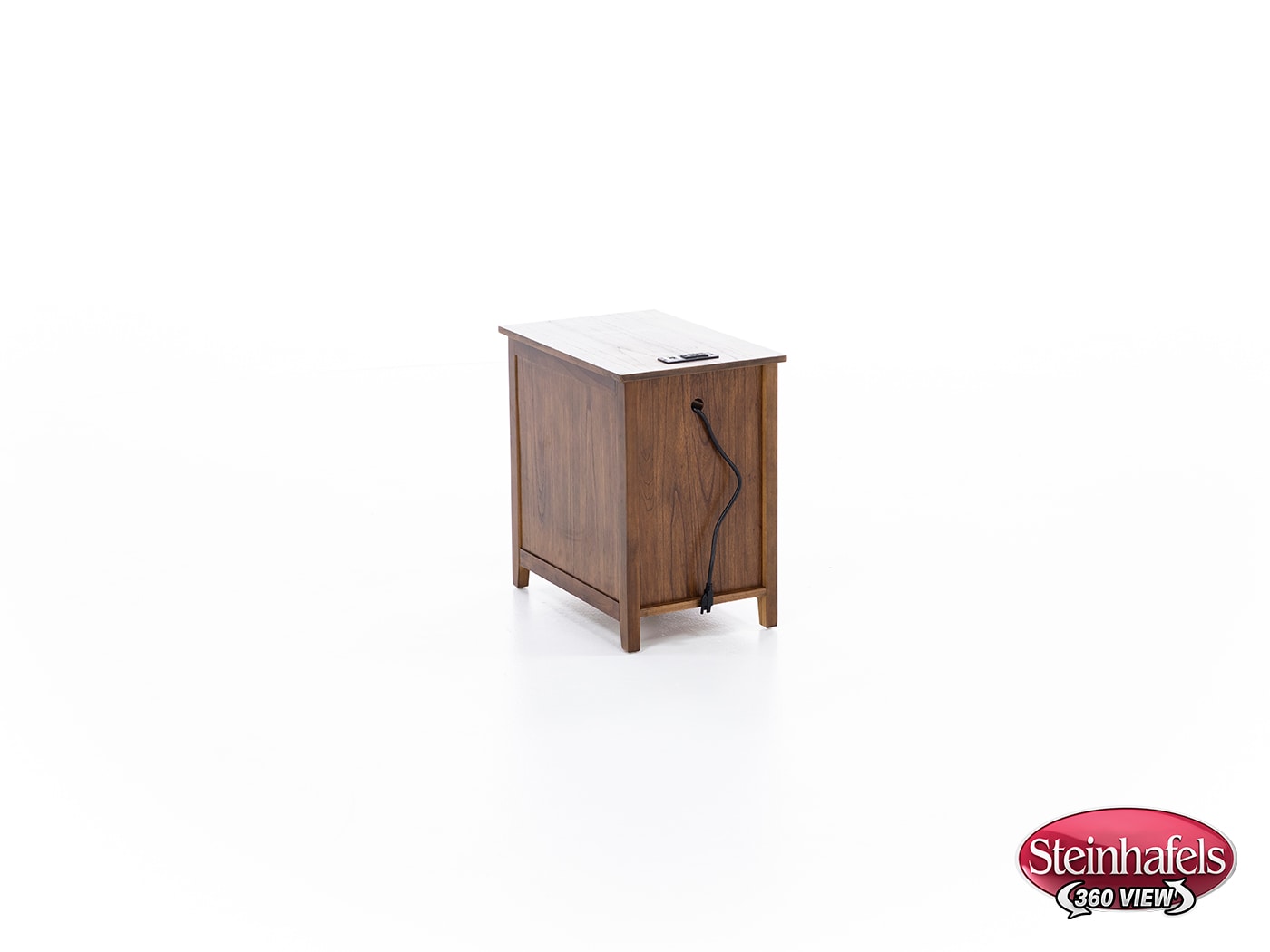 ashy brown chairside table  image   