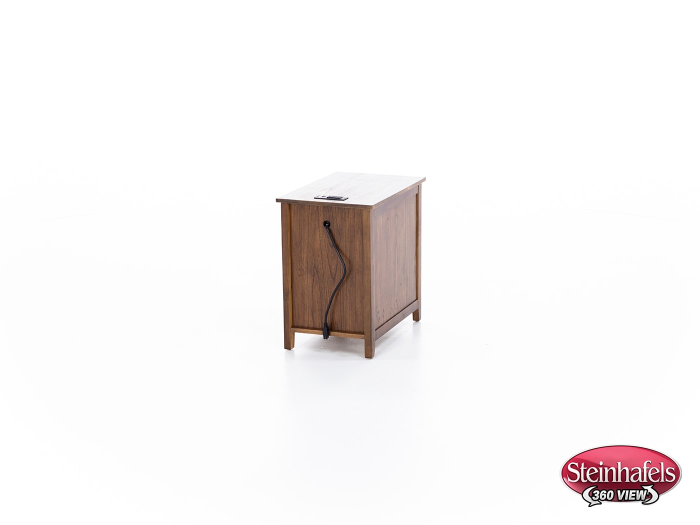 ashy brown chairside table  image   