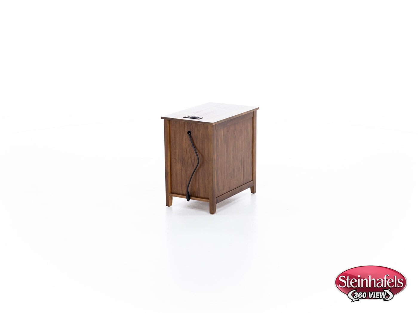 ashy brown chairside table  image   