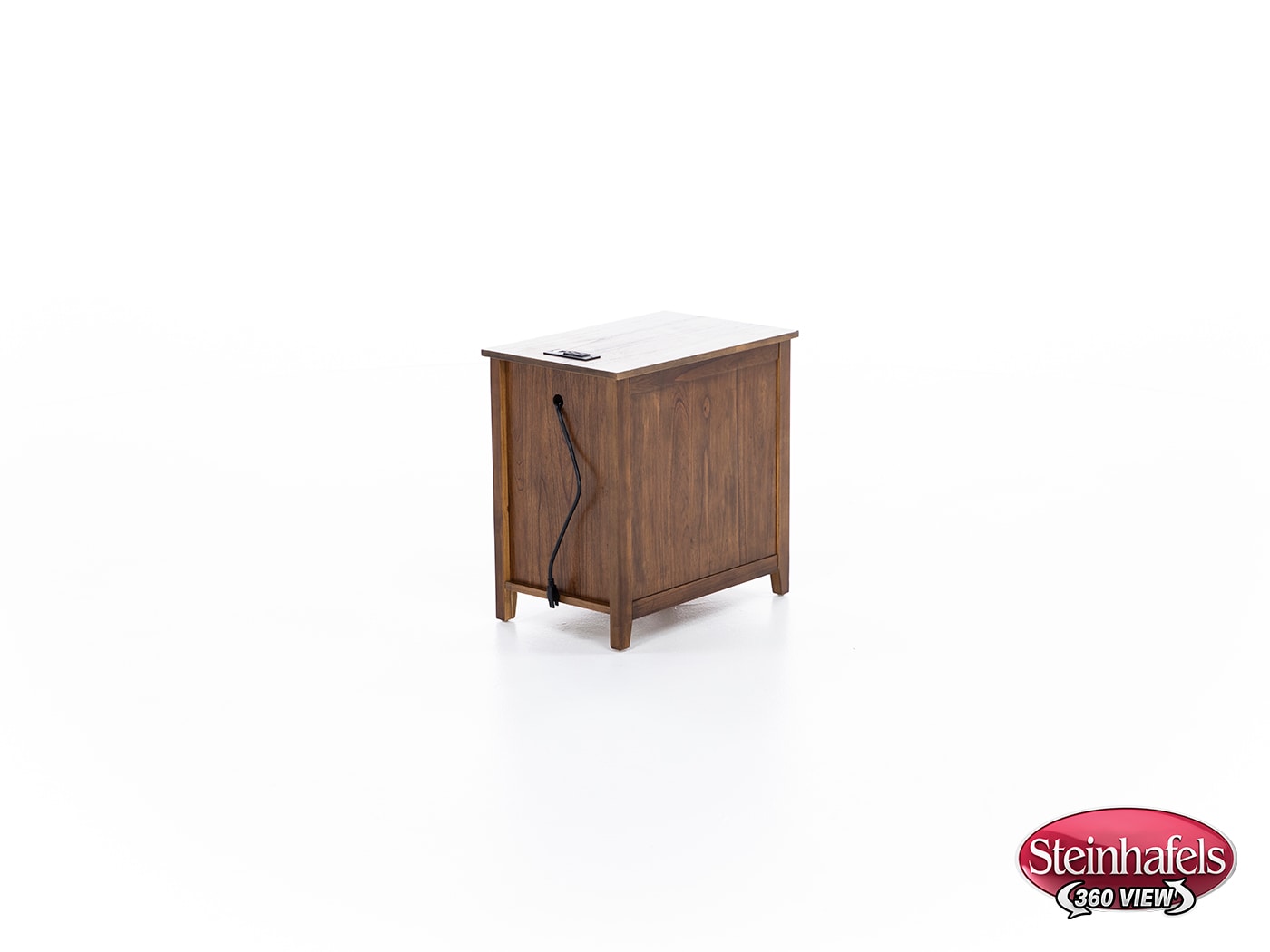 ashy brown chairside table  image   