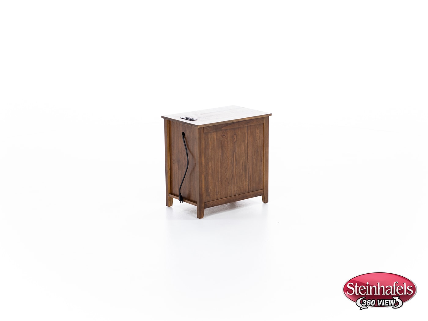 ashy brown chairside table  image   