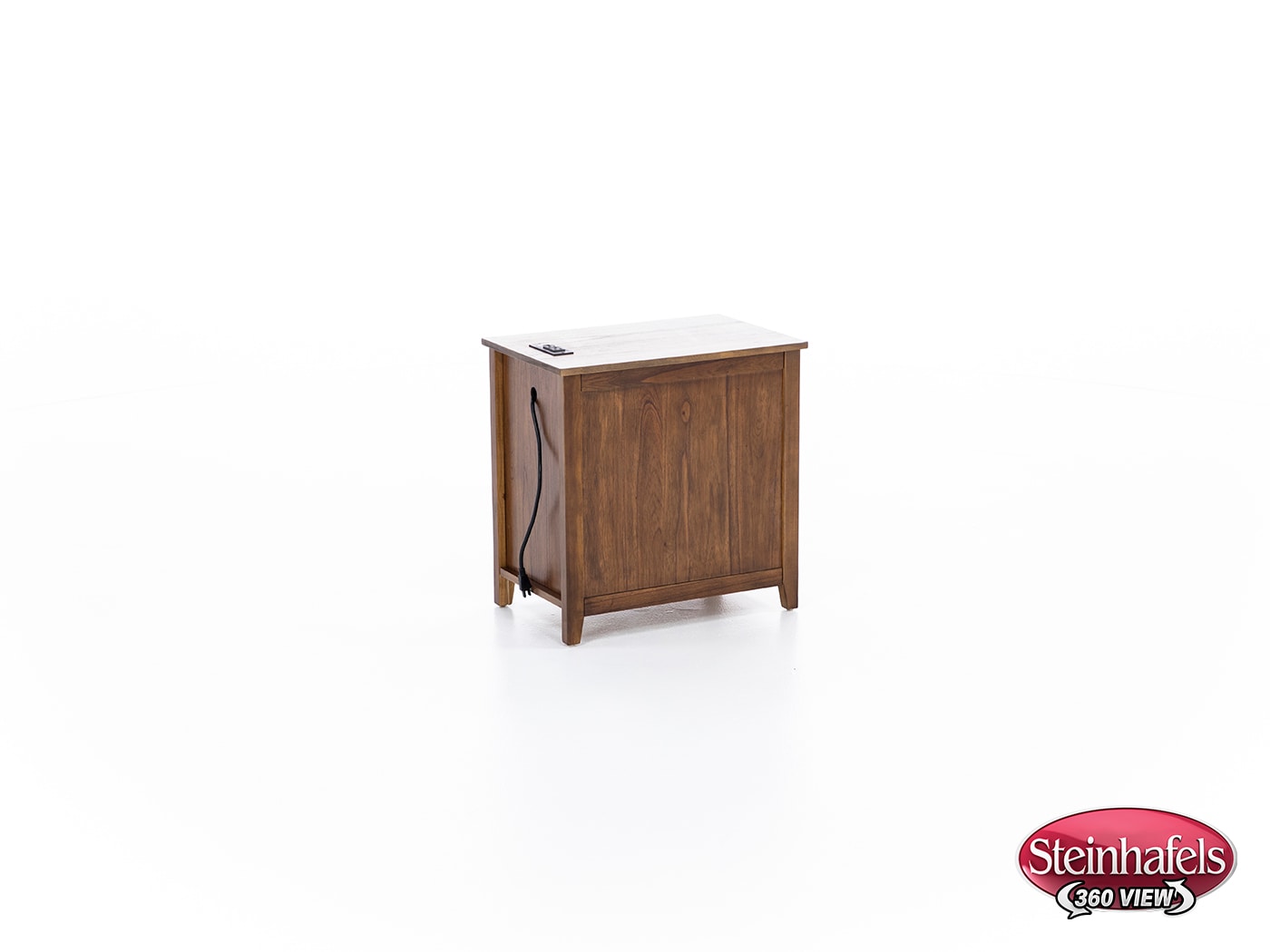 ashy brown chairside table  image   