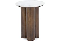 ashy brown chairside table hny  