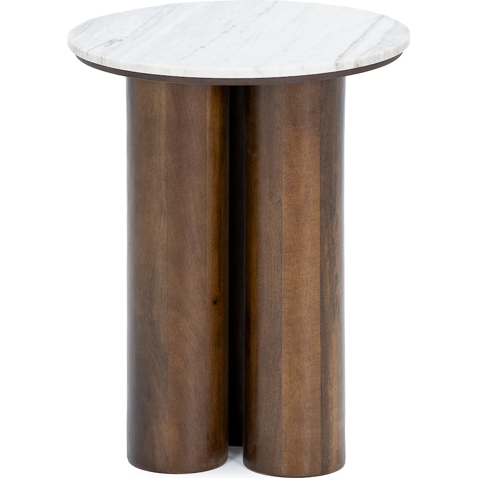 ashy brown chairside table hny  