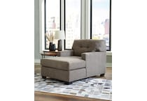 ashy brown chaise   stand alone   