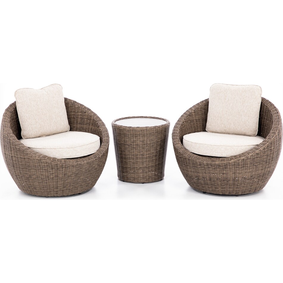 ashy brown club chair pkg  