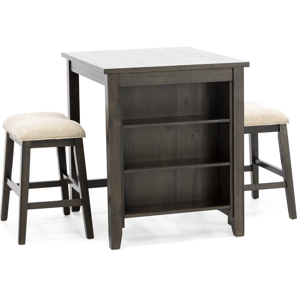 ashy brown counter height rectangle   