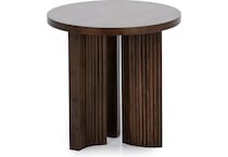 ashy brown end table crs  