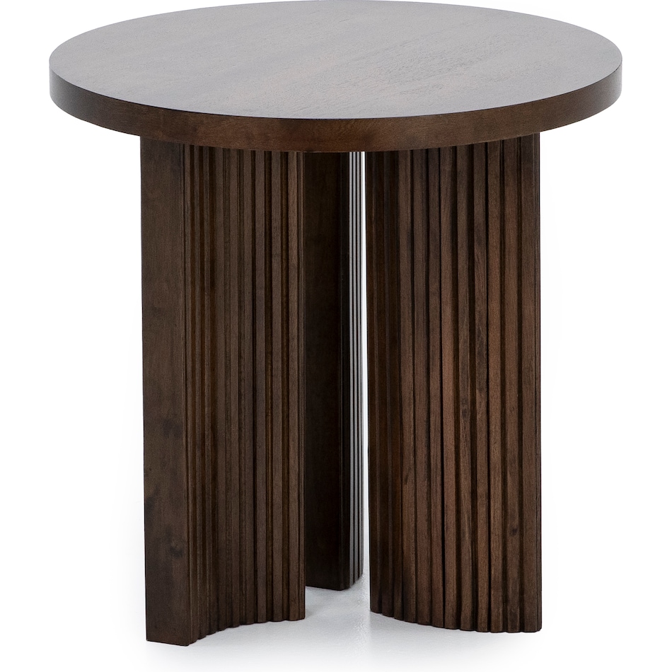 ashy brown end table crs  