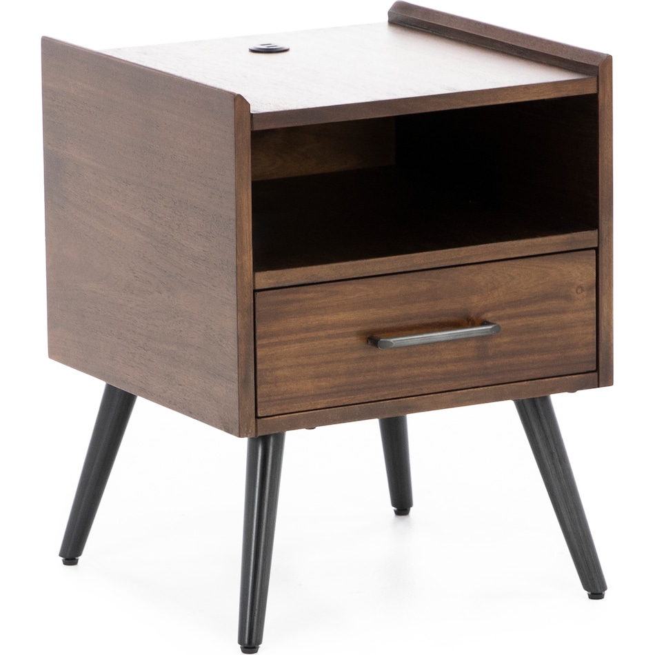 ashy brown end table dean  