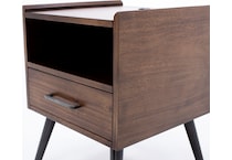 ashy brown end table dean  