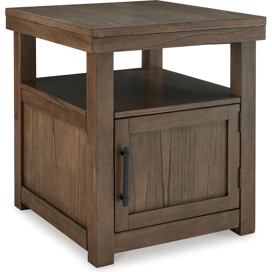 ashy brown end table qd  