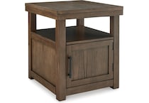 ashy brown end table qd  