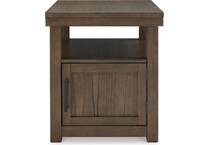 ashy brown end table qd  