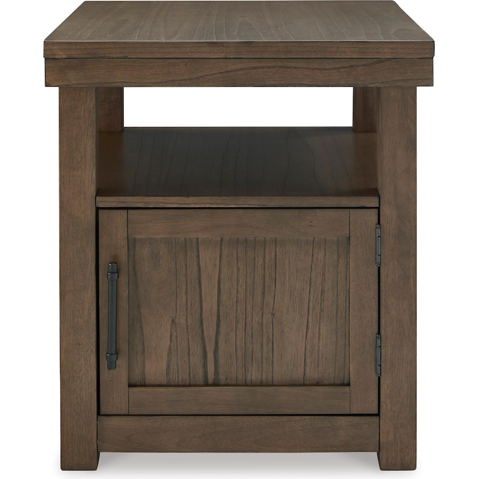ashy brown end table qd  