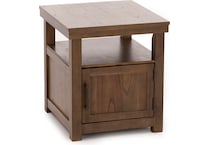 ashy brown end table qd  