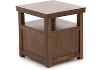ashy brown end table qd  