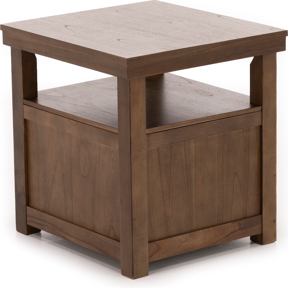 ashy brown end table qd  
