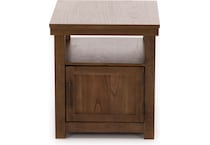 ashy brown end table qd  