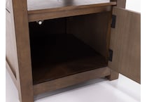 ashy brown end table qd  