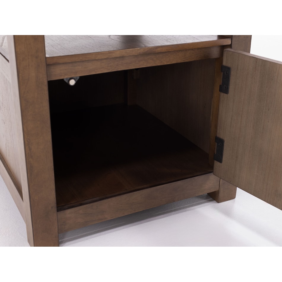 ashy brown end table qd  