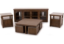 ashy brown end table qd  