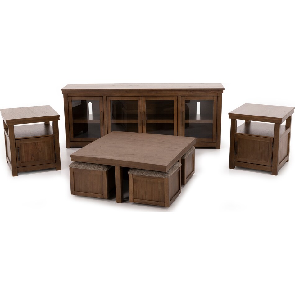 ashy brown end table qd  