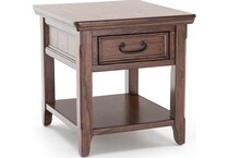 ashy brown end table   
