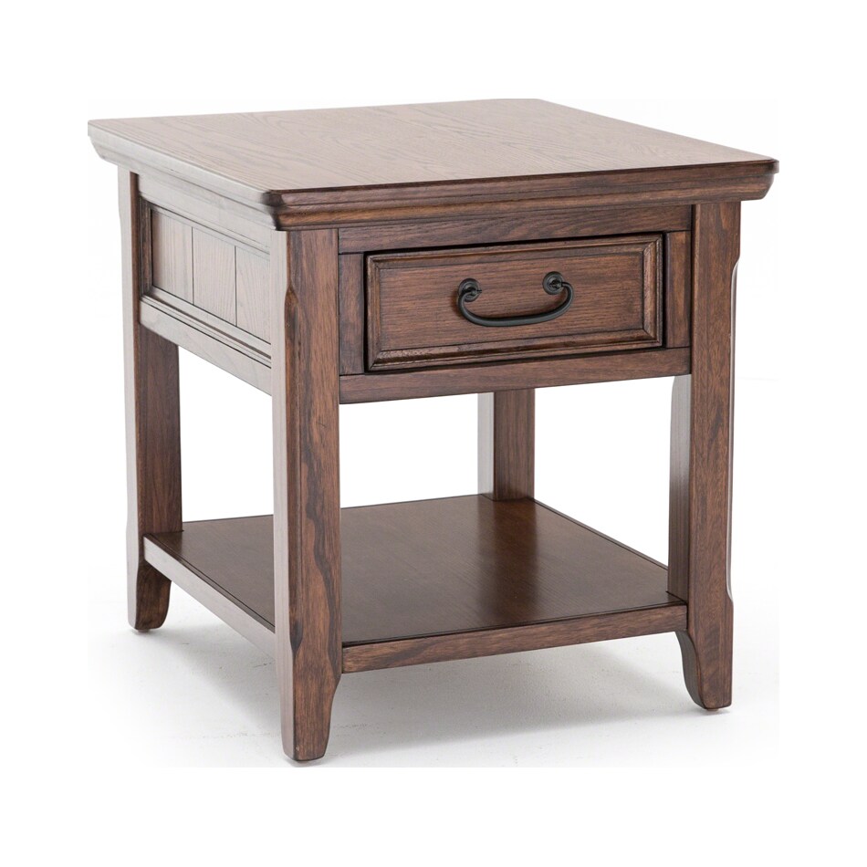 ashy brown end table   