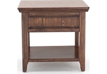 ashy brown end table   