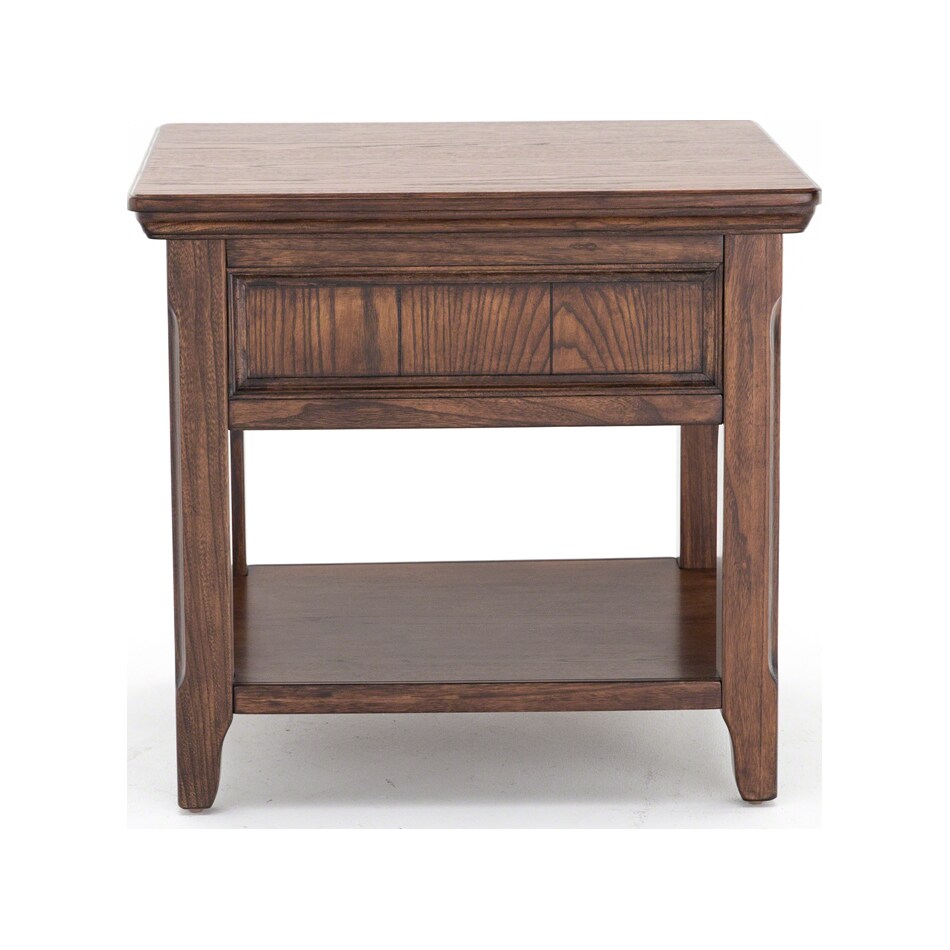 ashy brown end table   