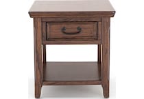 ashy brown end table   