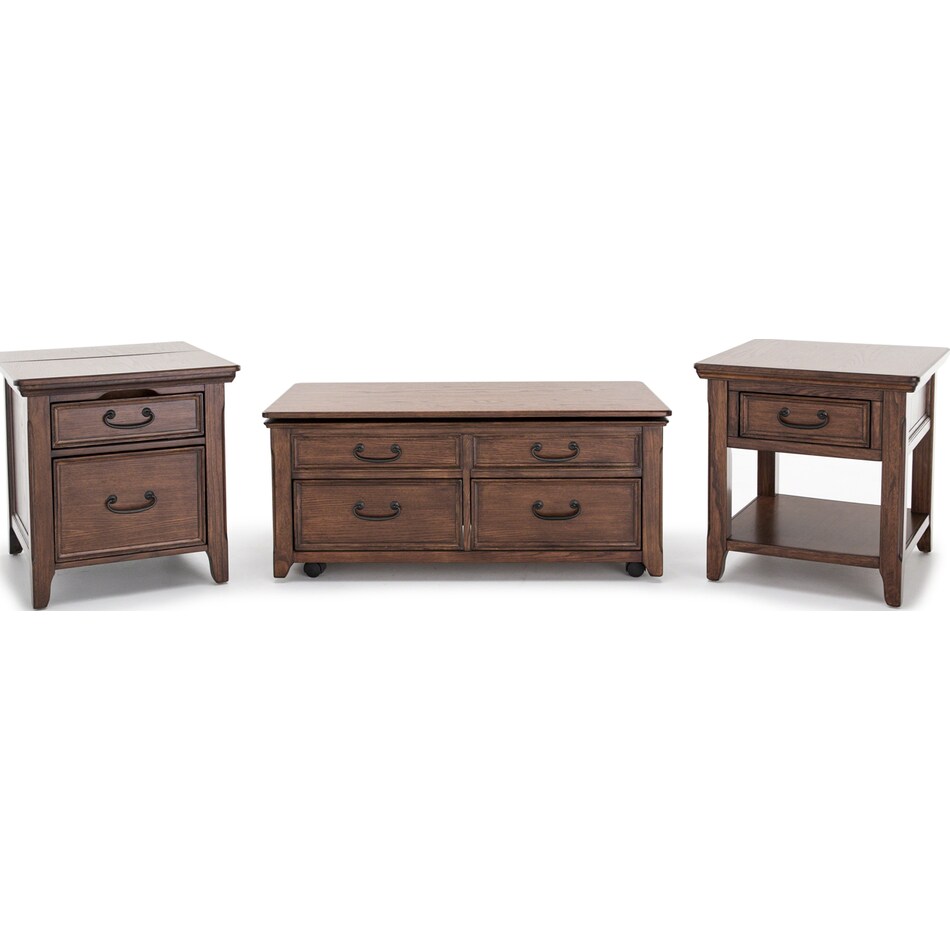 ashy brown end table   