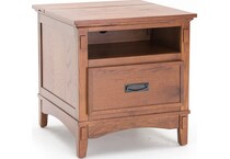 ashy brown end table   