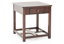ashy brown end table   