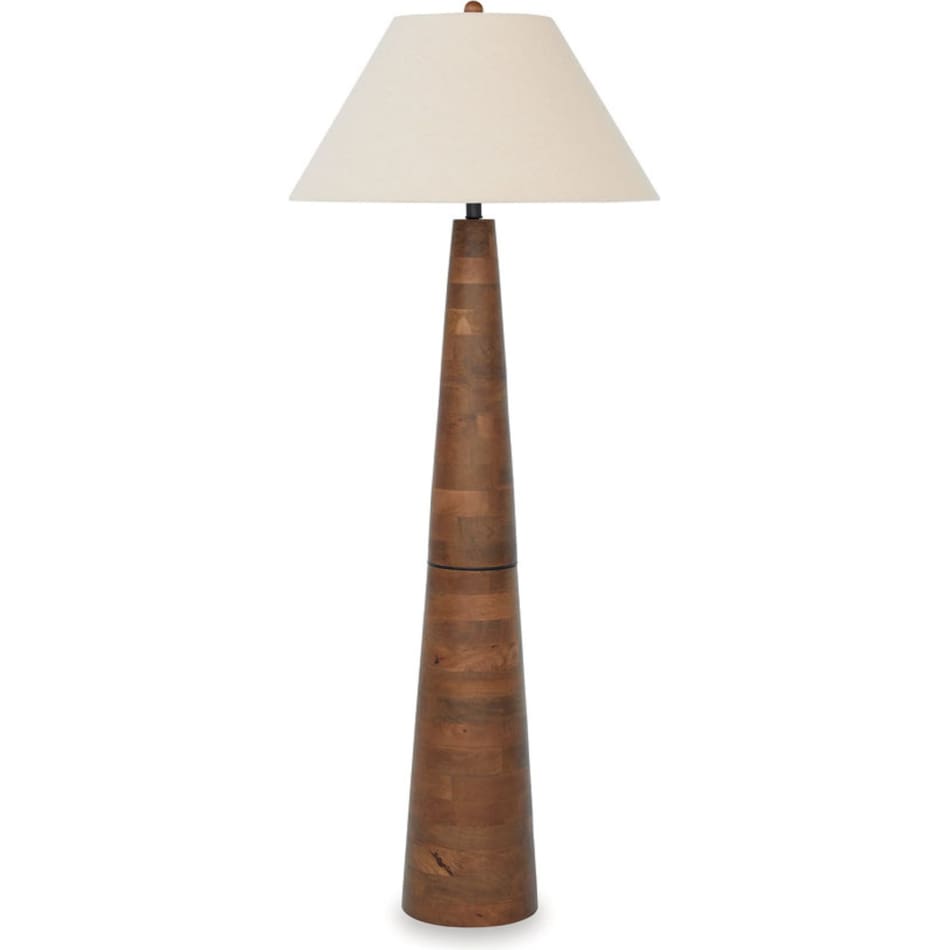 ashy brown floor lamp   