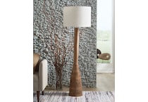 ashy brown floor lamp   