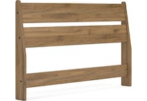ashy brown full bed headboard   
