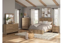 ashy brown full bed package fp  