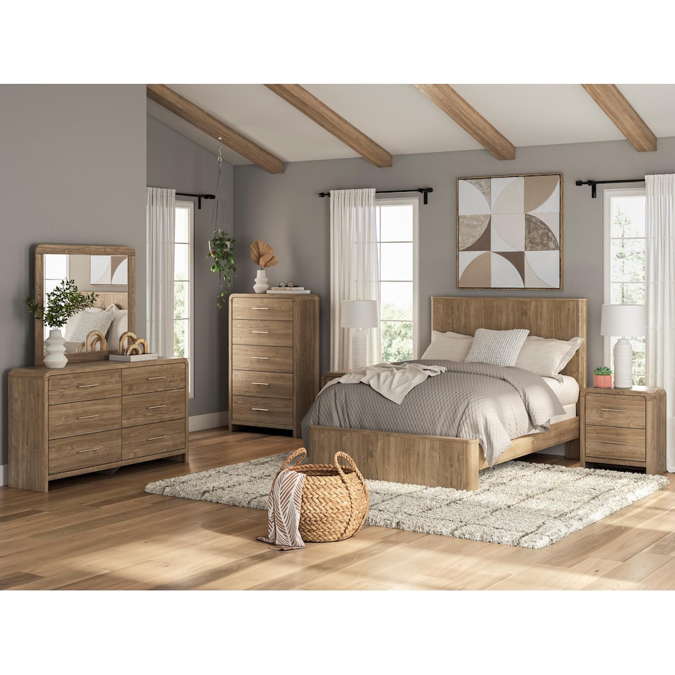 ashy brown full bed package fp  