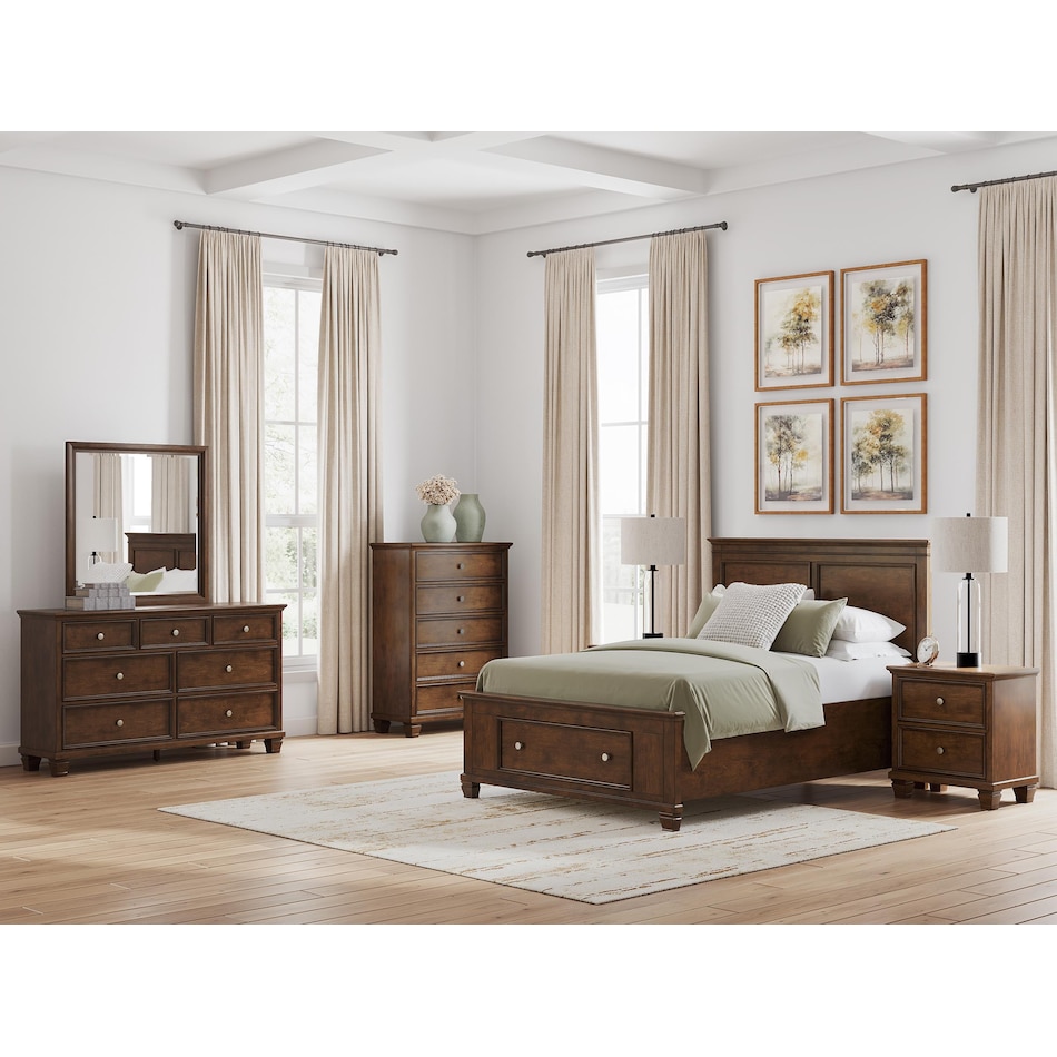 ashy brown full bed package sfp  