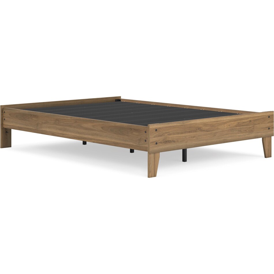 ashy brown full platform rails supports   