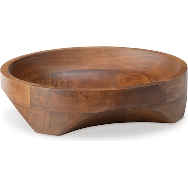 Wood Bowl 14"W x 3.5"H