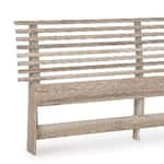 ashy brown king bed headboard   